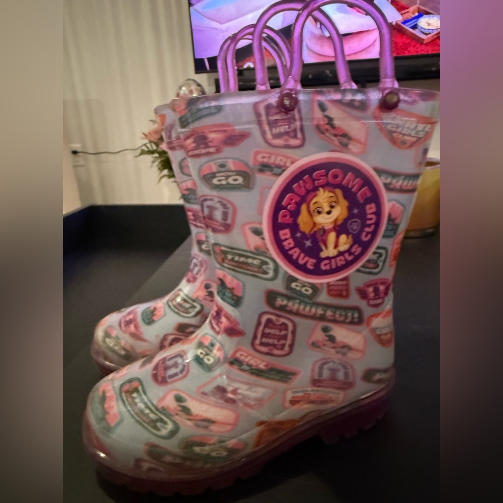 Girls' Brave Lion Rain Boots